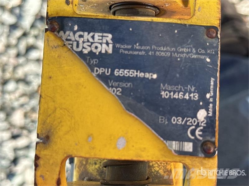 Wacker Neuson DPU6555Heap Vibratory Plate Compactor プレートコンパクター