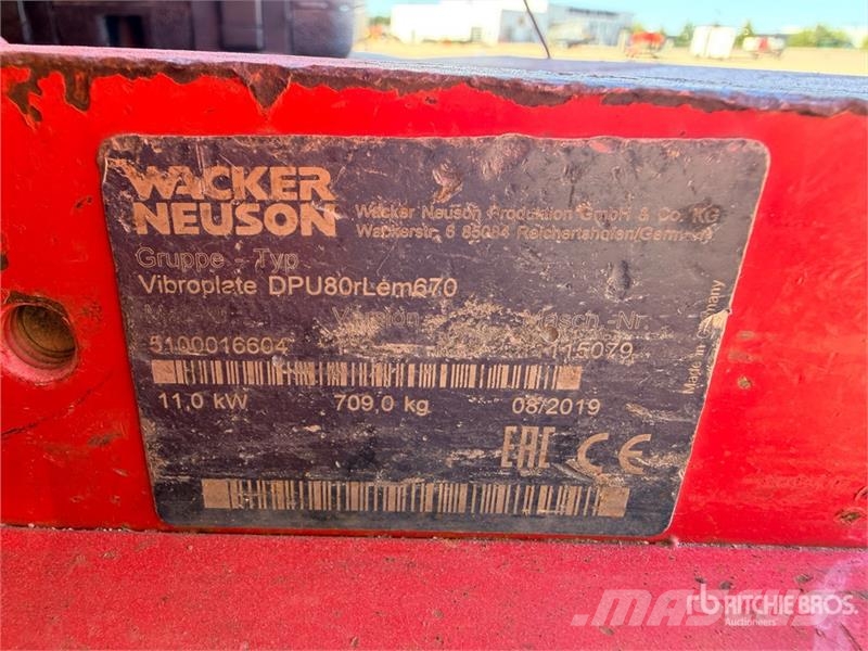 Wacker Neuson DPU80r Table Vibrante Vibratory Table Vibratory Pl Vibraatorid
