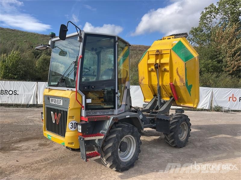 Wacker Neuson DV60 6 ton 4x4 Swivel Dual View, Auto Lube Dumper Site dumpers