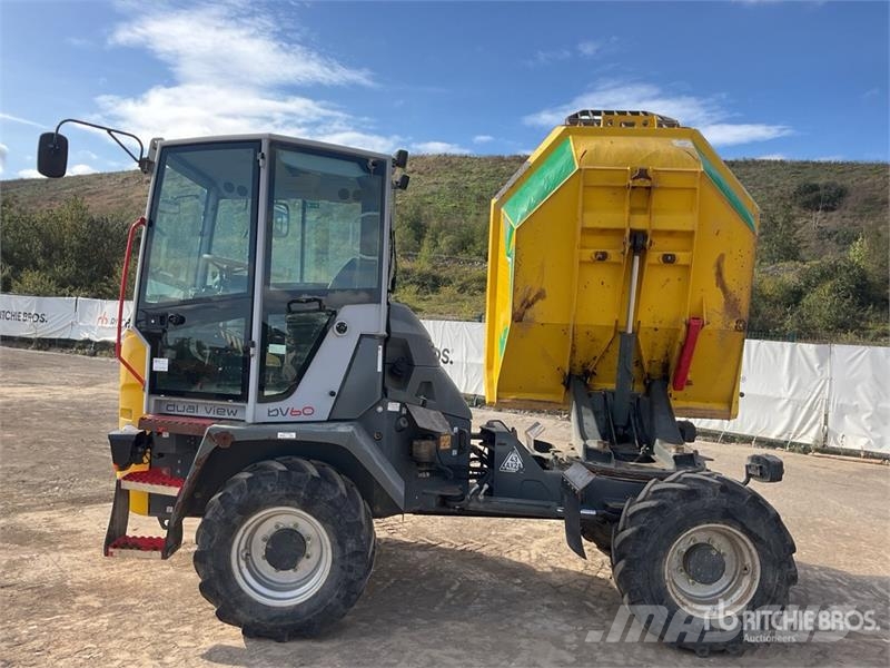 Wacker Neuson DV60 6 ton 4x4 Swivel Dual View, Auto Lube Dumper Site dumpers