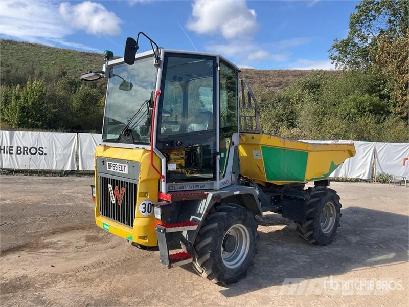Wacker Neuson DV60 6 ton 4x4 Swivel Dual View, Auto Lube Dumper Site dumpers