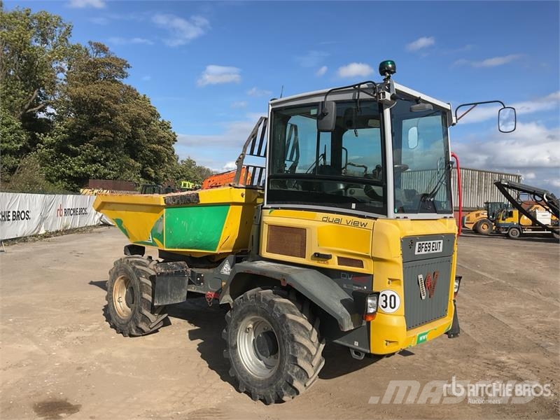 Wacker Neuson DV60 6 ton 4x4 Swivel Dual View, Auto Lube Dumper Site dumpers
