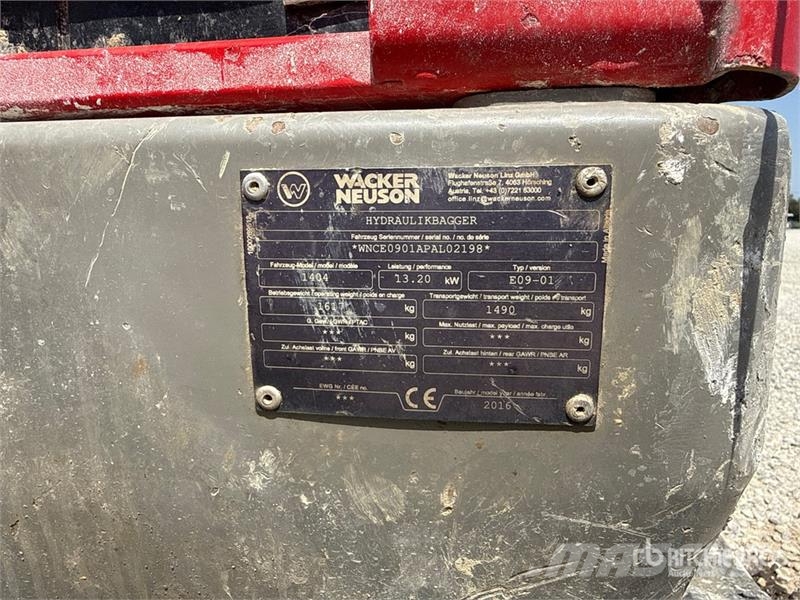 Wacker Neuson E09-01 Mini Excavator Mini bageri < 7t