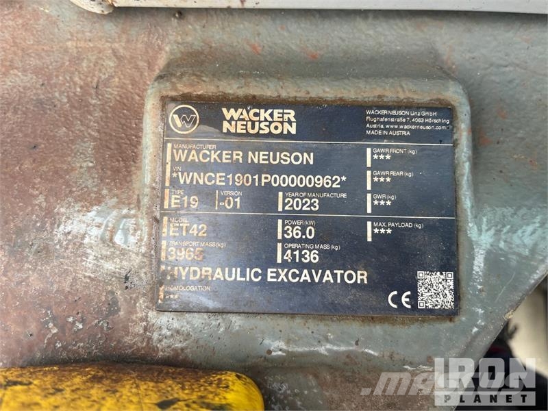 Wacker Neuson ET42 Mini Excavator Miniescavadeiras < 7t (Mini escavadeiras)