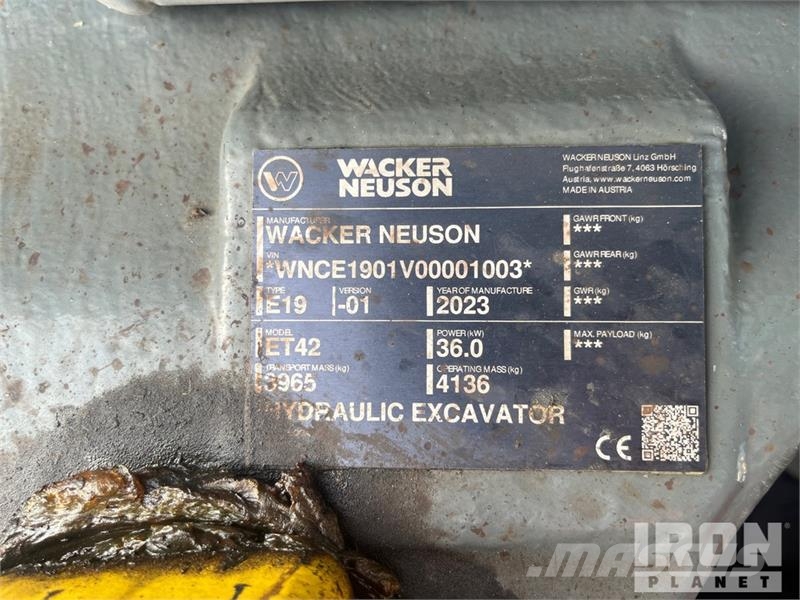 Wacker Neuson ET42 Mini Excavator Miniescavadeiras < 7t (Mini escavadeiras)