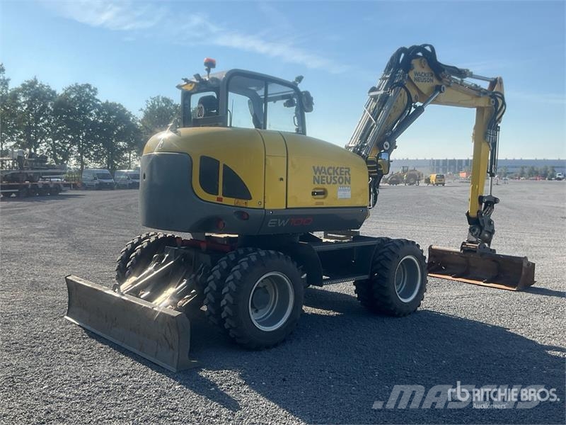 Wacker Neuson EW100 Wheel Excavator Ekskavatori uz riteņiem