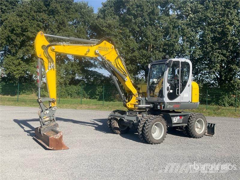 Wacker Neuson EW100 Wheel Excavator Ekskavatori uz riteņiem
