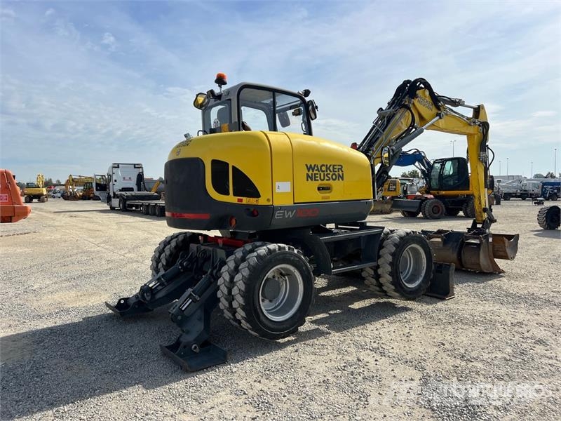 Wacker Neuson EW100 Wheel Excavator Lastik tekerli ekskavatörler