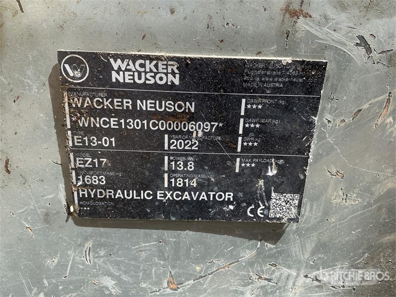 Wacker Neuson EZ17 Mini Excavator Mini excavadoras < 7t
