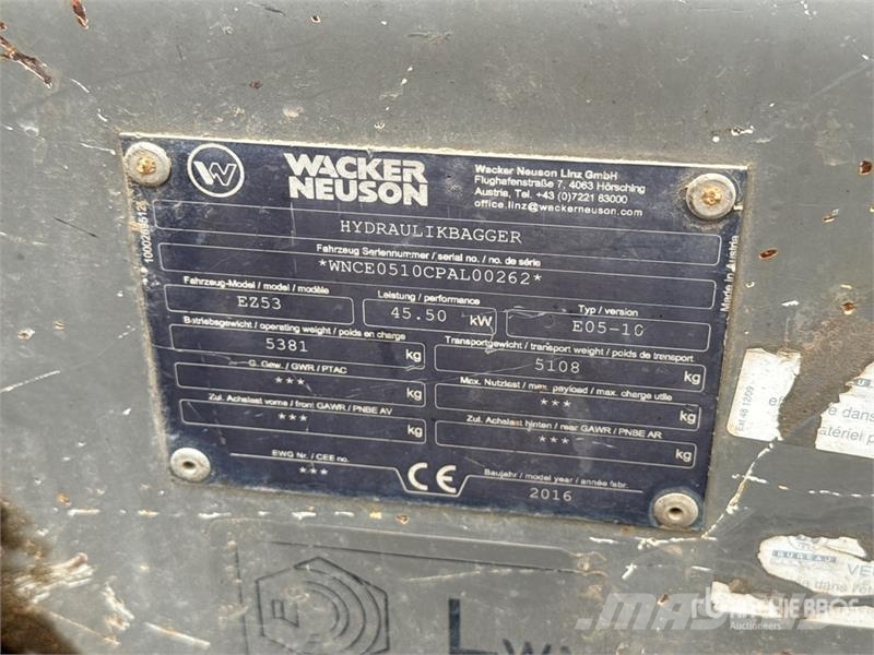 Wacker Neuson EZ53 Mini Pelle Mini Excavator Mini pelle < 7t