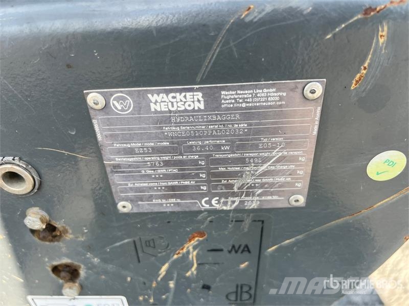 Wacker Neuson EZ53 Mini Excavator Mini ekskavatörler, 7 tona dek