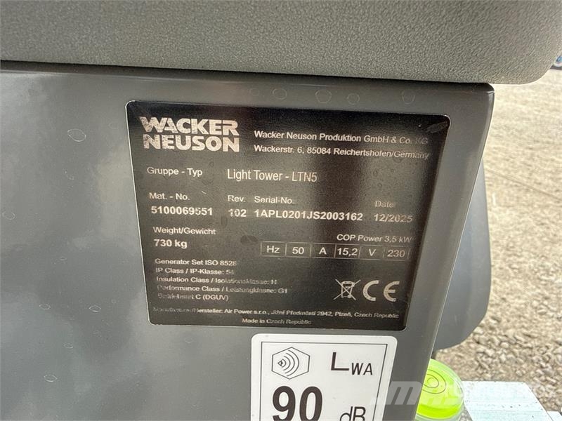 Wacker Neuson LTN5 Light Tower (Unused) Svetlobni stolpi