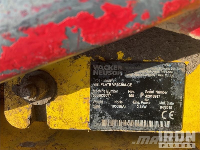 Wacker Neuson VP 1030 Vibratory Plate Compactor Vibro ploče