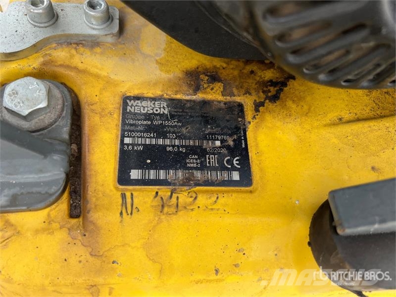 Wacker Neuson WP1550 Vibratory Plate Compactor Vibrátorok
