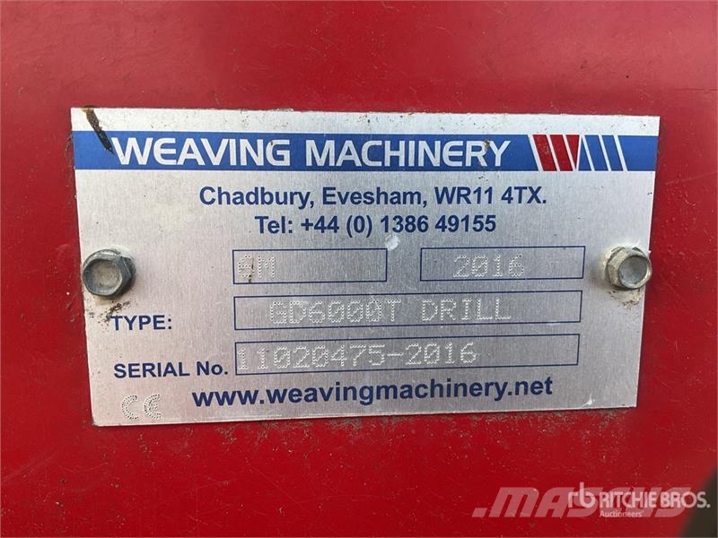 Weaving Machinery GD6000T 6 m Semi-Mount Seed Dril Sorvetőgép