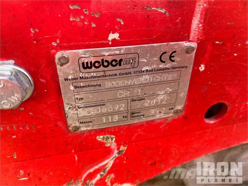 Weber CR1 Vibratory Plate Compactor دكاكات أفقية
