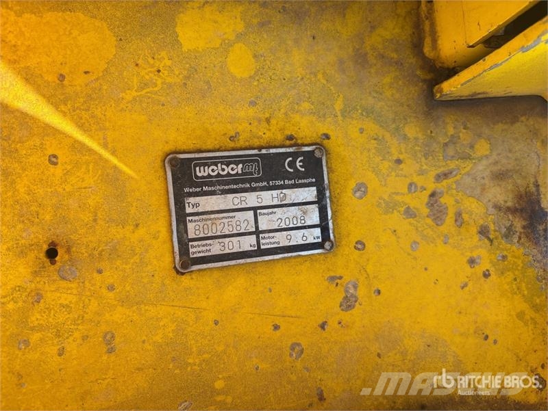 Weber CR5 Vibratory Plate Compactor 夯實機(夯土機)