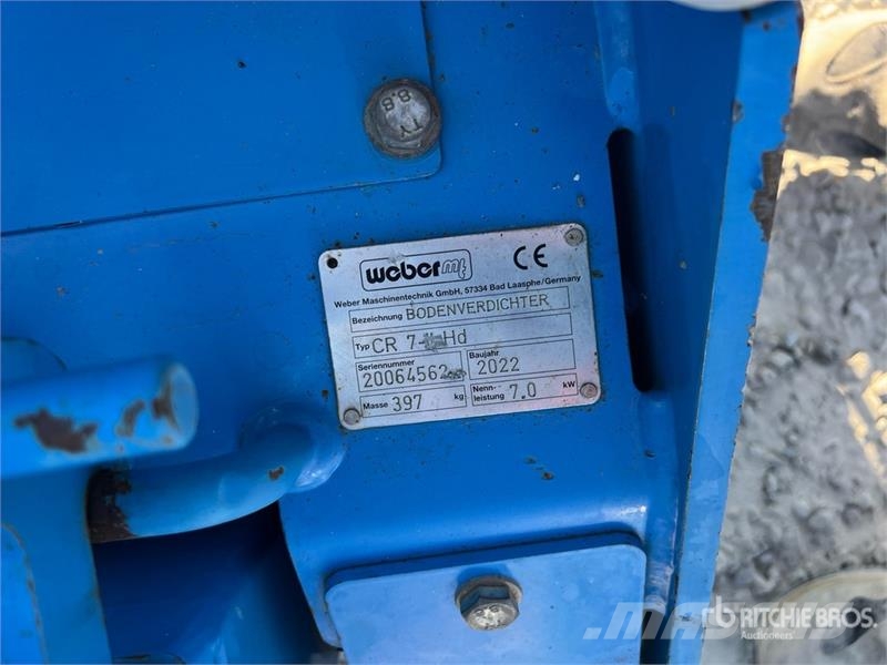 Weber CR7HD Vibratory Plate Compactor Vibrátorok