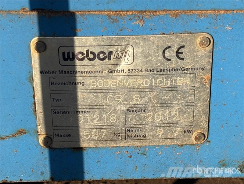 Weber CR8 Vibratory Plate Compactor 夯實機(夯土機)