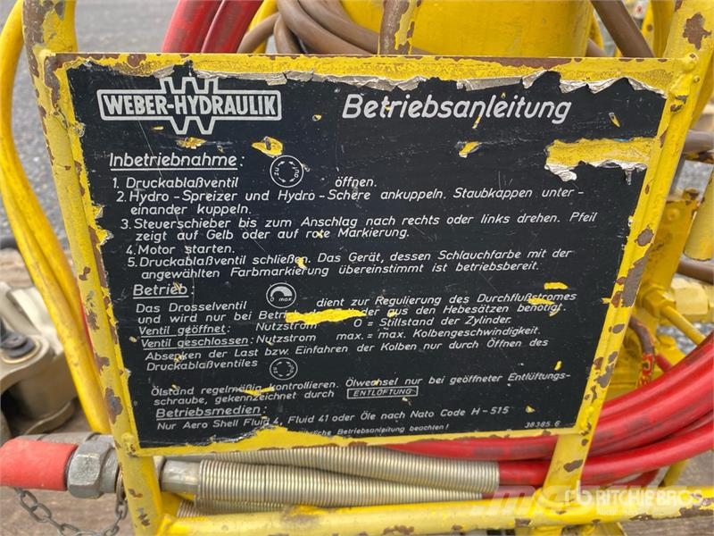 Weber Hydraulic Power Pack with Spreader معدات البناء - غير ذلك