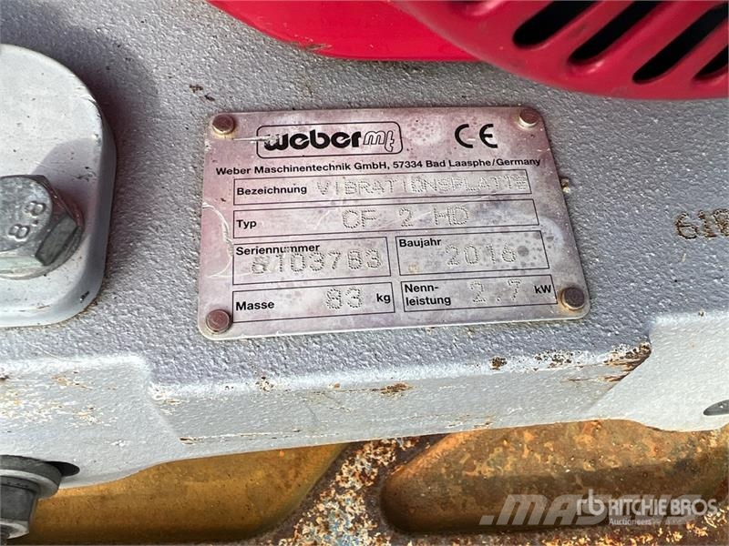 Weber MT CF2HD Vibratory Plate Compactor دكاكات أفقية
