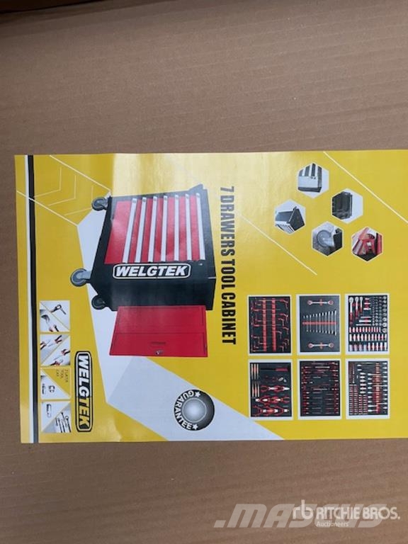 Welgtek Tool Cabinet 7 Drawers 6 Full 39 CT61399B Otros componentes
