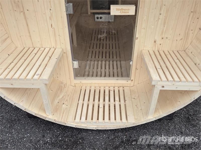WELLNESS UNION Wooden Barrel Sauna (Unused) Autre remorque