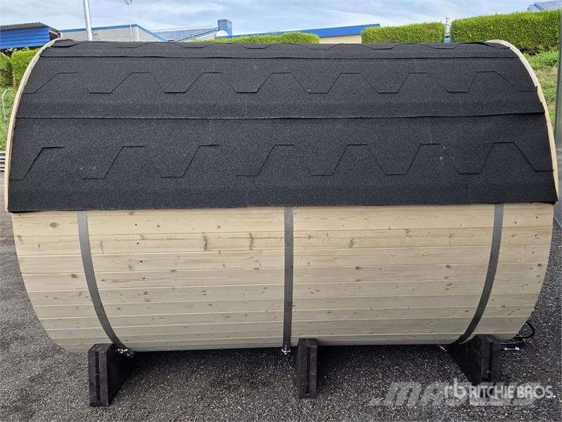 WELLNESS UNION Wooden Barrel Sauna (Unused) Autre remorque