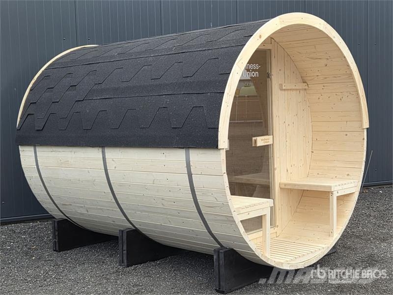 WELLNESS UNION Wooden Barrel Sauna (Unused) Autre remorque