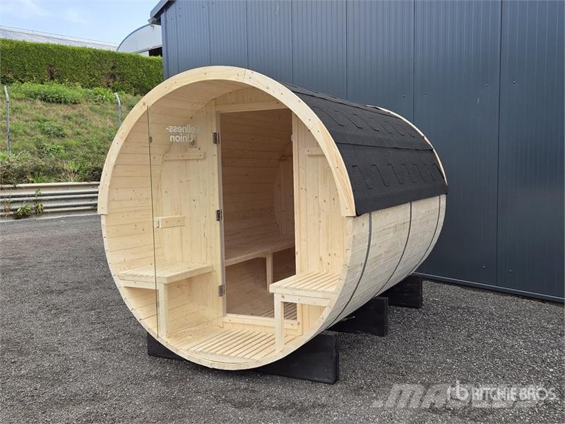 WELLNESS UNION Wooden Barrel Sauna (Unused) Autre remorque