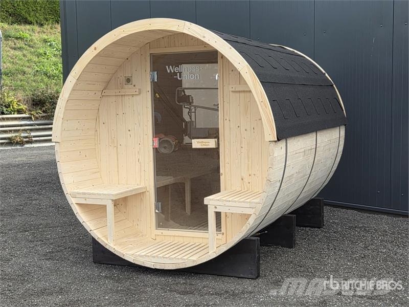 WELLNESS UNION Wooden Barrel Sauna (Unused) Autre remorque