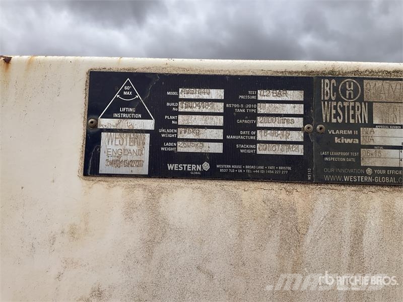 Western 2000 L Trailer Mounted Steel Diesel Fuel Tank Depósitos de combustible y aditivos