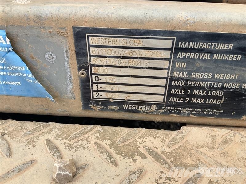 Western 2000 L Trailer Mounted Steel Diesel Fuel Tank Depósitos de combustible y aditivos