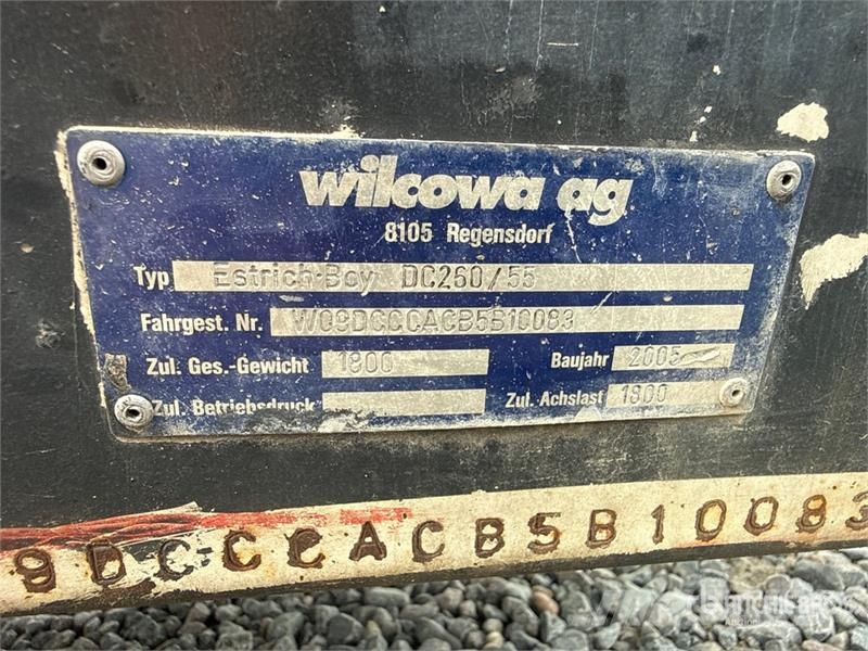 Wilcowa Estrich Boy DC260/55 Dimension 5067mm x 15 Kamionske črpalke za beton
