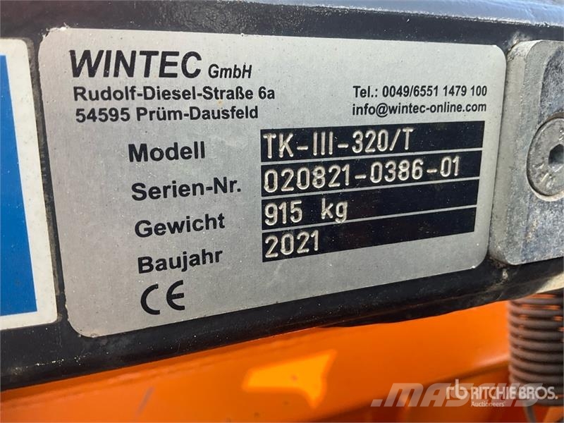  Wintec TK III 320 3P 3200 mm 1 Way Snow Plow - Fit Snøploger- og skjær