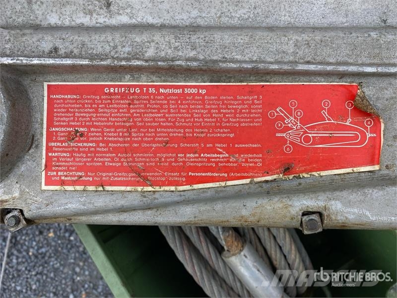  Wire Rope Pulley 3500 kg معدات البناء - غير ذلك