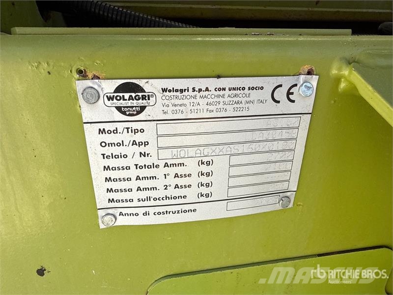 Wolagri ASTRA 160 Round Baler Round balers