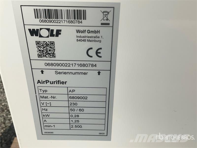 Wolf AirPurfiler Air Purifier مكونات أخرى