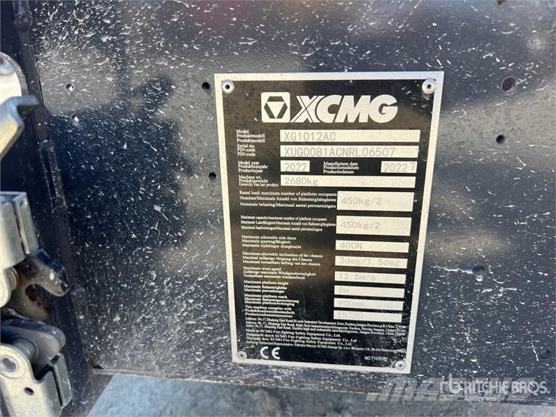 XCMG XG1012AC Electric Scissor Lift Škarjaste dvižne ploščadi