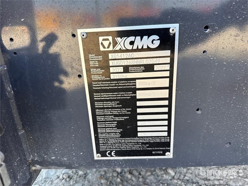 XCMG XG1412AC Electric Scissor Lift Škarjaste dvižne ploščadi