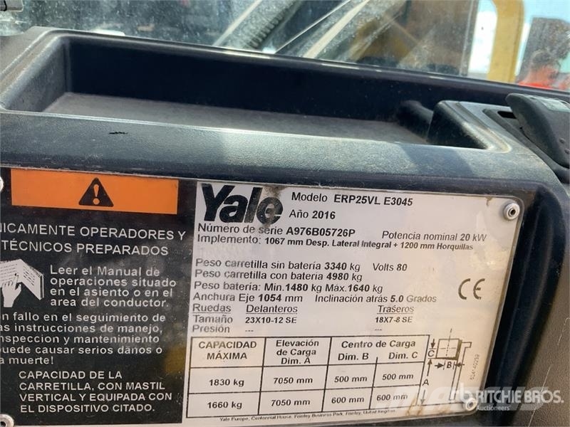 Yale ERP25VL Electric Forklift Elektro Stapler