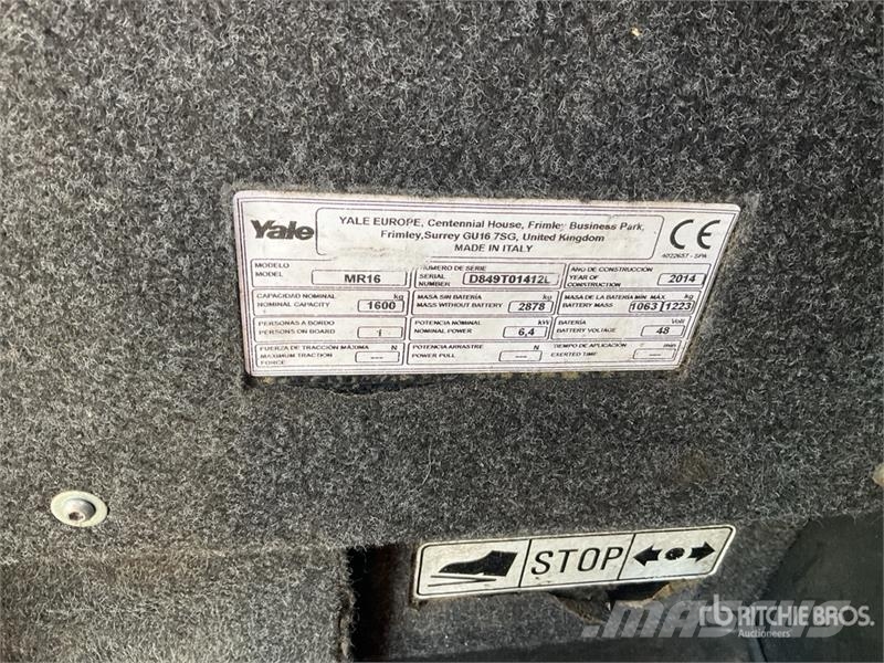 Yale MR16 Reach Truck Viličarji s pomičnim teleskopom