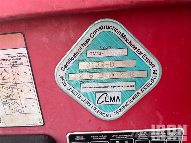 Yanmar C12R-A Crawler Dumper Demperi za gradilišta