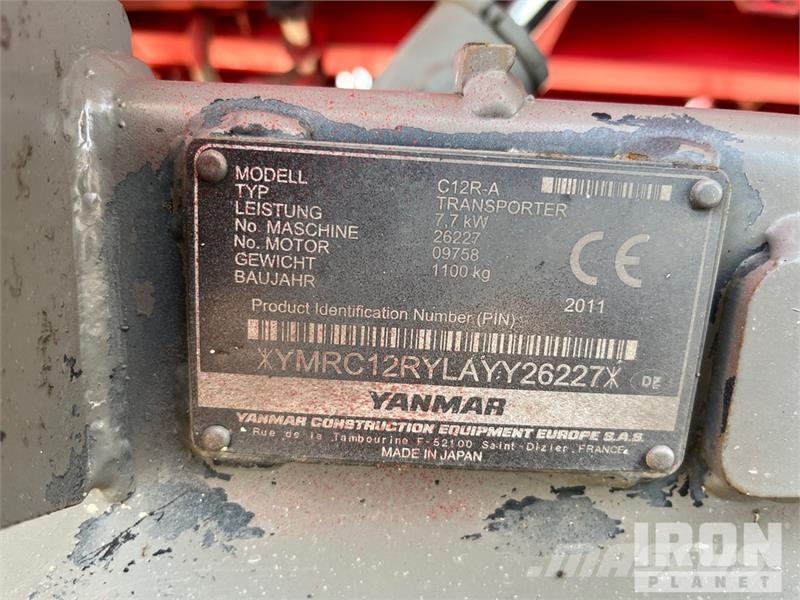 Yanmar C12R-A Crawler Dumper Demperi za gradilišta