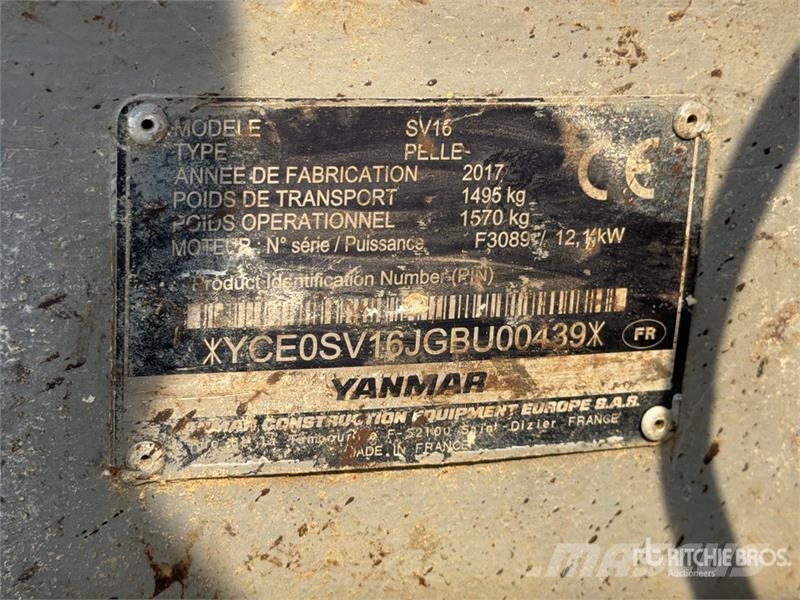 Yanmar SV16 Mini ekskavatori < 7 t