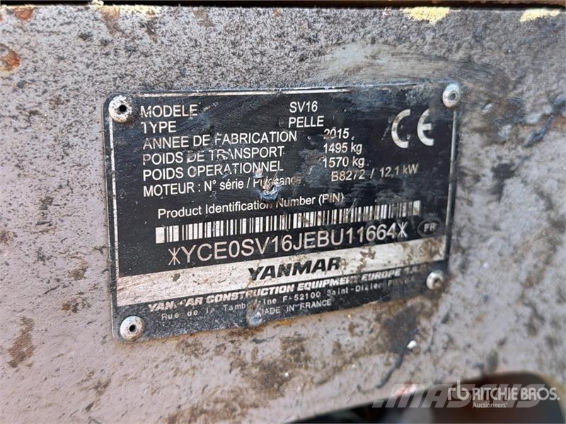 Yanmar SV16 小型挖掘机