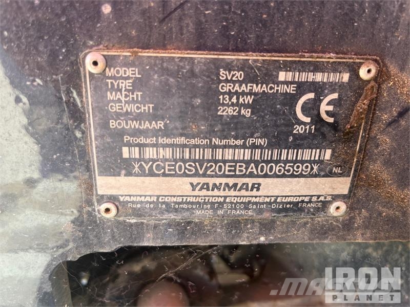 Yanmar SV20 Mini Excavator Minikaivukoneet < 7t