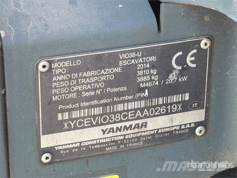 Yanmar Vio 38 Mini Excavator Mini ekskavatori < 7 t