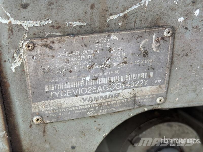 Yanmar VIO25 Mini Excavator Mini ekskavatori < 7 t
