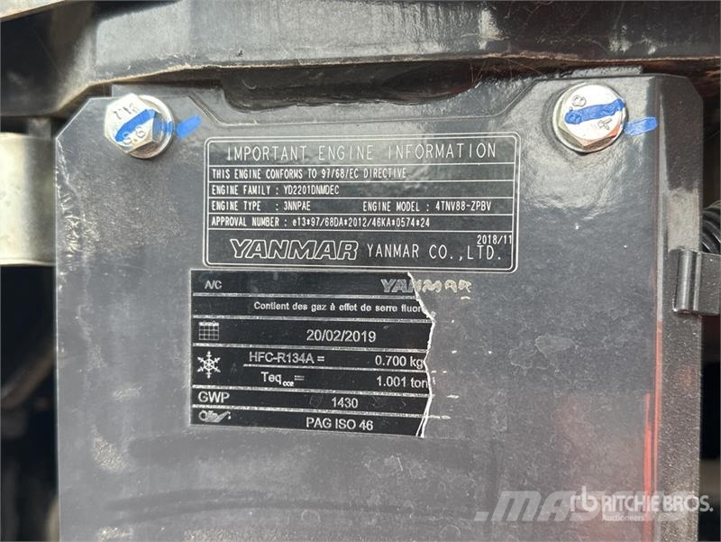 Yanmar ViO50-6A Mini pelle < 7t